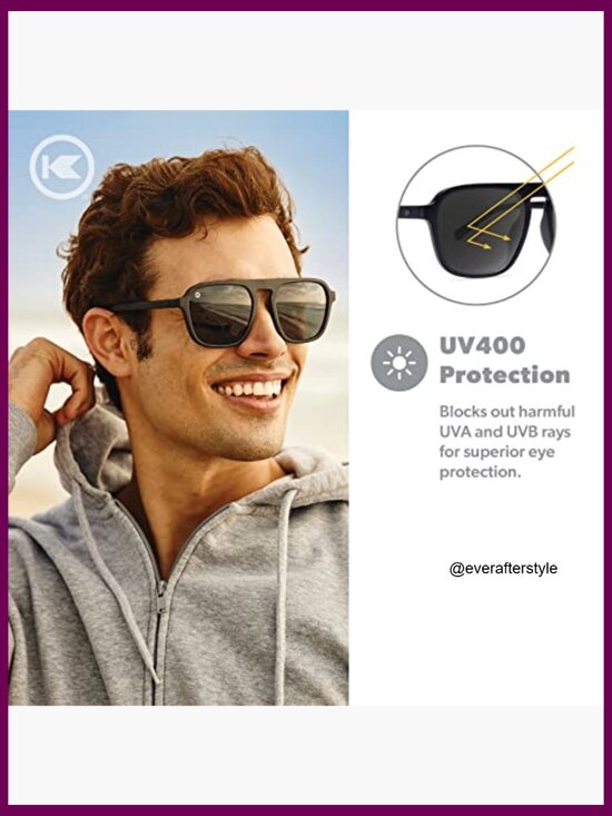 Polarized Sunglasses with UV400 Protection, Polycarbonate Frame